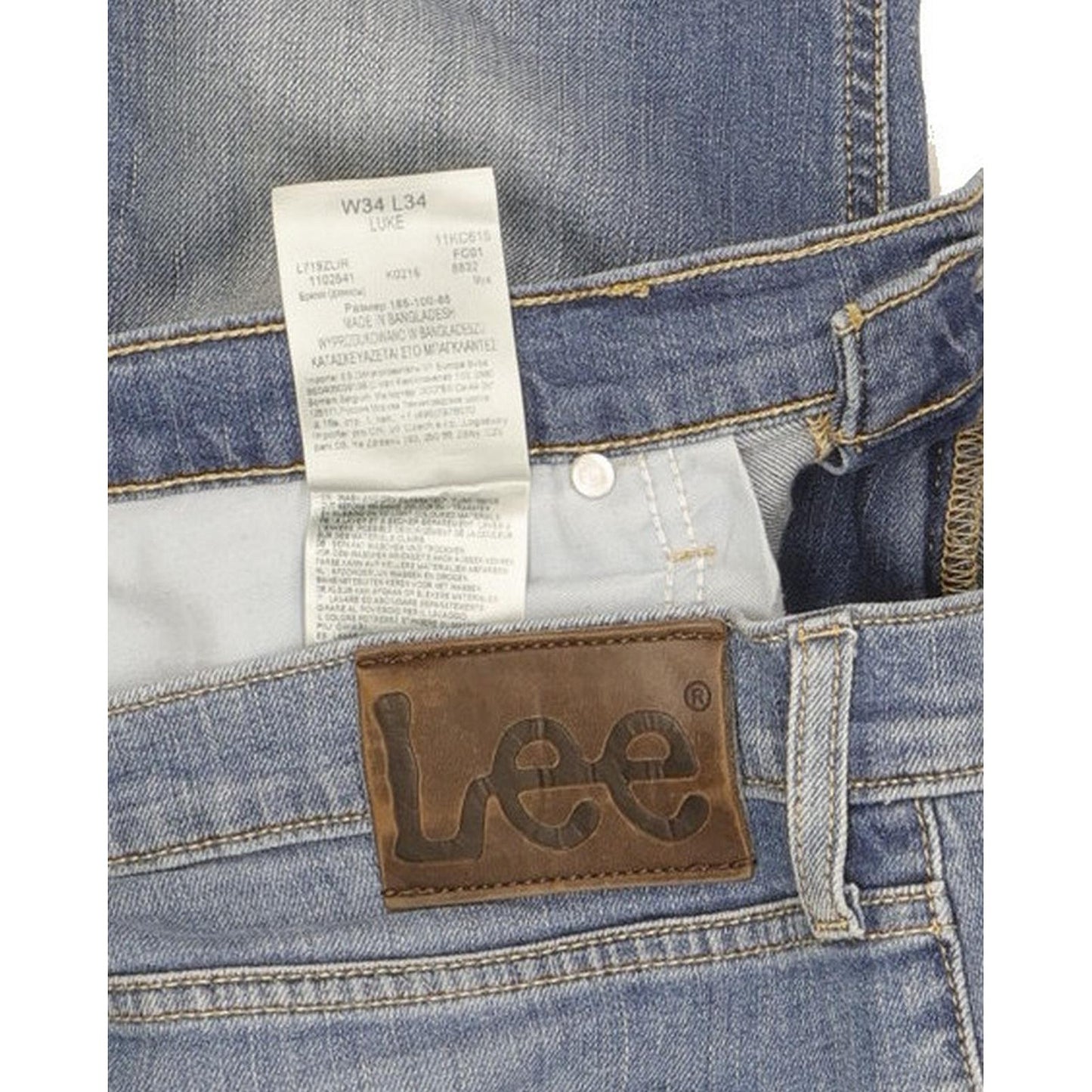Lee Luke Women Blue Skinny Slim Stretch Jeans W34 L34