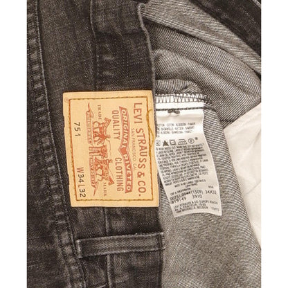 Levi's 751 Men Black Straight Regular Jeans W34 L31