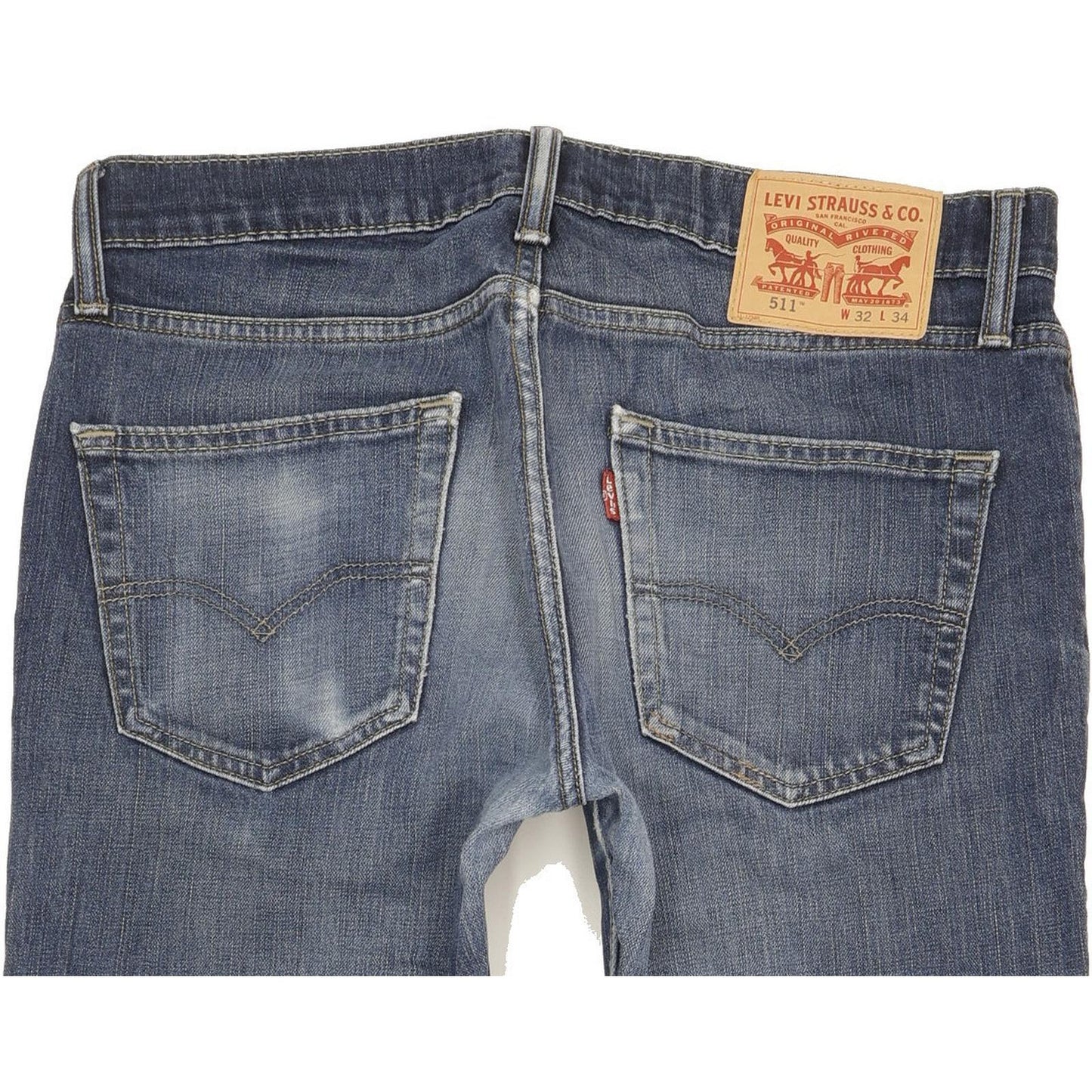 Levi's 511 Men Blue Straight Slim Stretch Jeans W32 L33