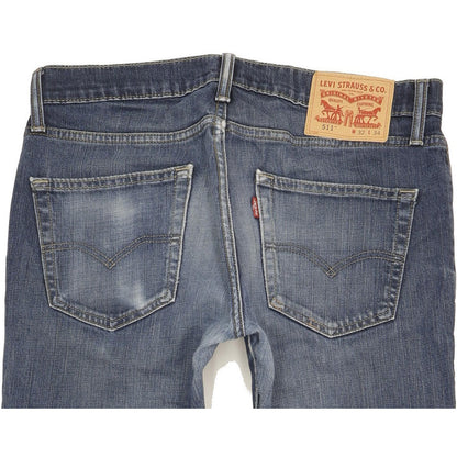 Levi's 511 Men Blue Straight Slim Stretch Jeans W32 L33
