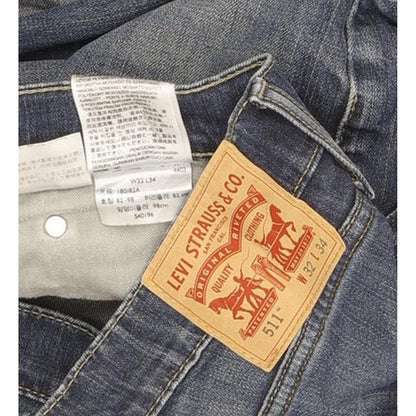 Levi's 511 Men Blue Straight Slim Stretch Jeans W32 L33