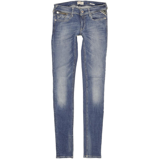 Replay Luz Women Blue Skinny Slim Stretch Jeans W26 L34