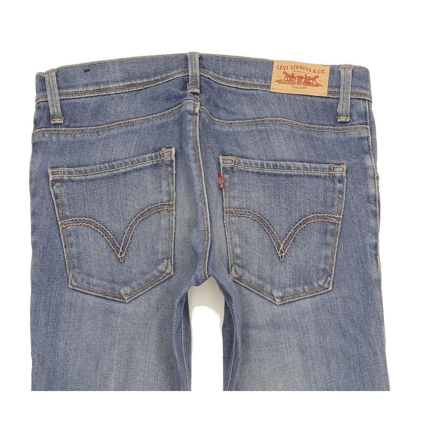 Levi's Red Tab Women Blue Straight Slim Stretch Jeans W26 L31
