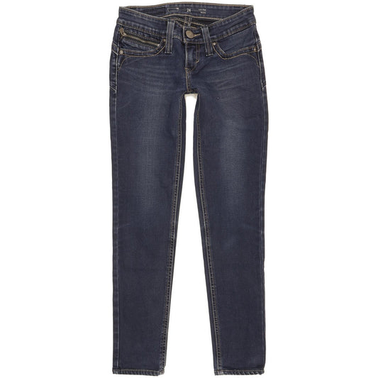 Levi's Women Blue Skinny Slim Stretch Jeans W24 L27