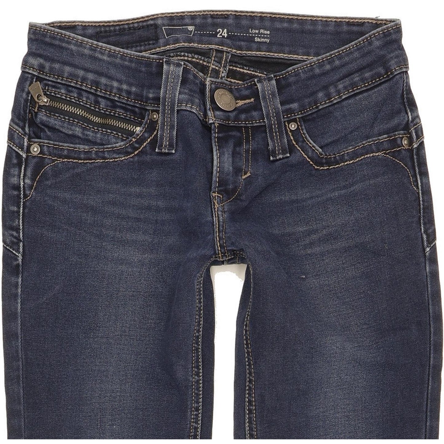 Levi's Women Blue Skinny Slim Stretch Jeans W24 L27