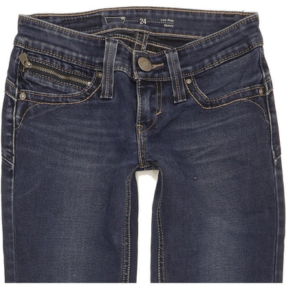 Levi's Women Blue Skinny Slim Stretch Jeans W24 L27