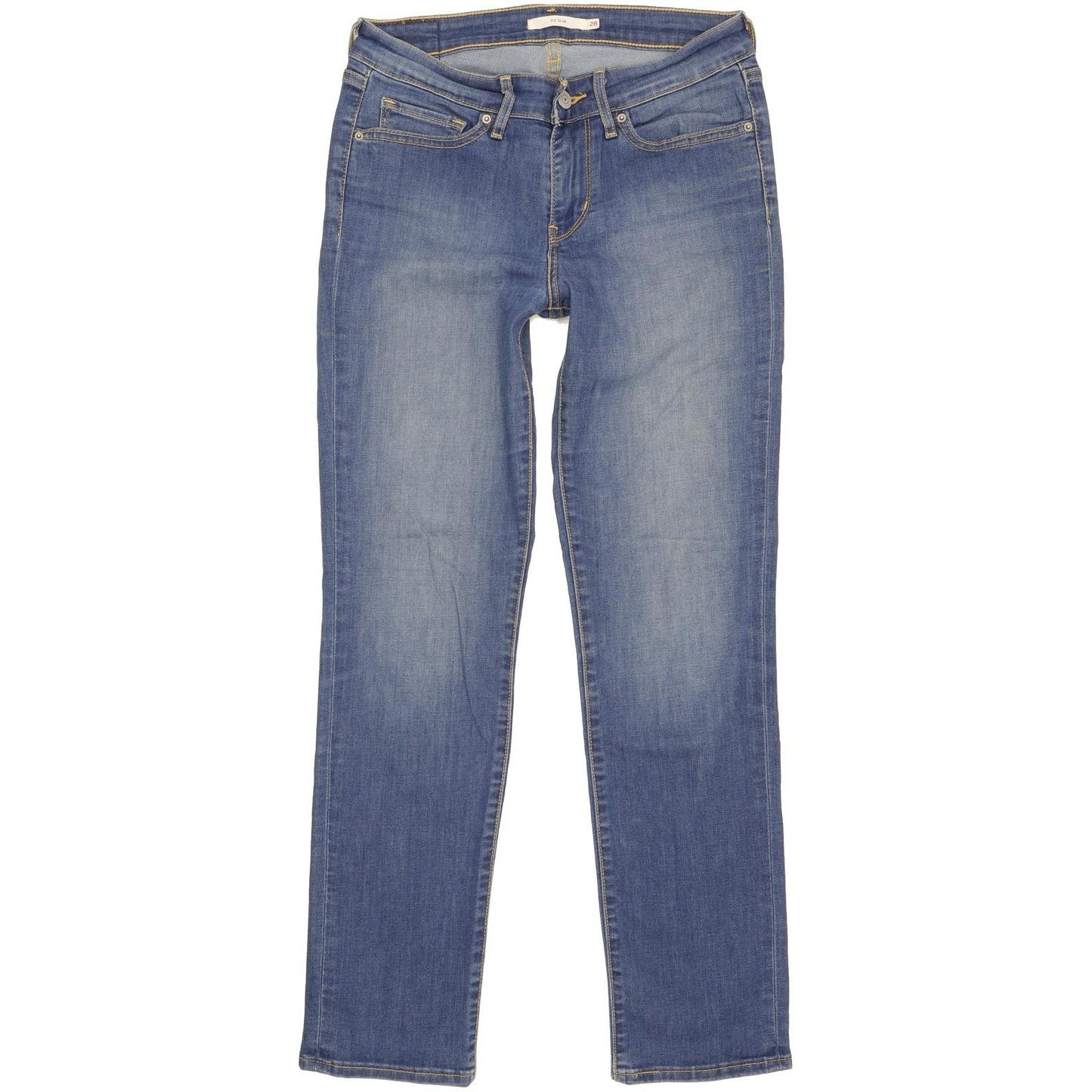 Levi's 712 Women Blue Straight Slim Stretch Jeans W28 L29