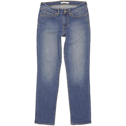 Levi's 712 Women Blue Straight Slim Stretch Jeans W28 L29