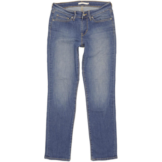 Levi's 712 Women Blue Straight Slim Stretch Jeans W28 L29