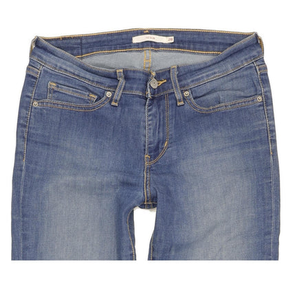 Levi's 712 Women Blue Straight Slim Stretch Jeans W28 L29