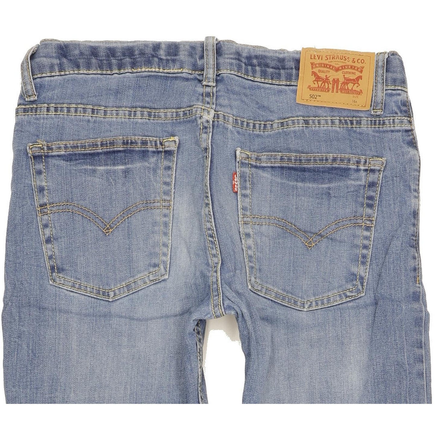 Levi's 502 Kids Blue Tapered Regular Stretch Jeans W28 L30