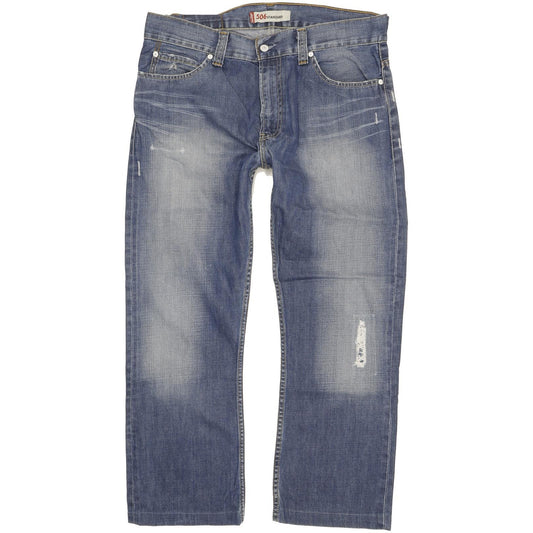 Levi's 506 Men Blue Straight Regular Jeans W36 L28