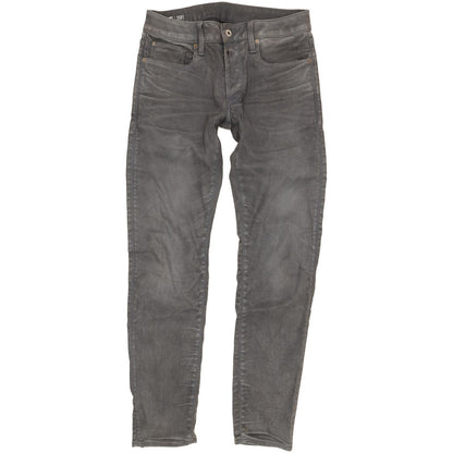 G-Star 3301 Men Grey Straight Slim Stretch Jeans W30 L33