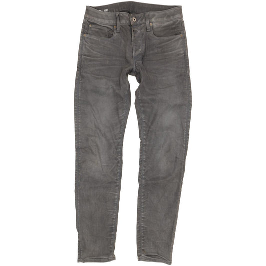 G-Star 3301 Men Grey Straight Slim Stretch Jeans W30 L33