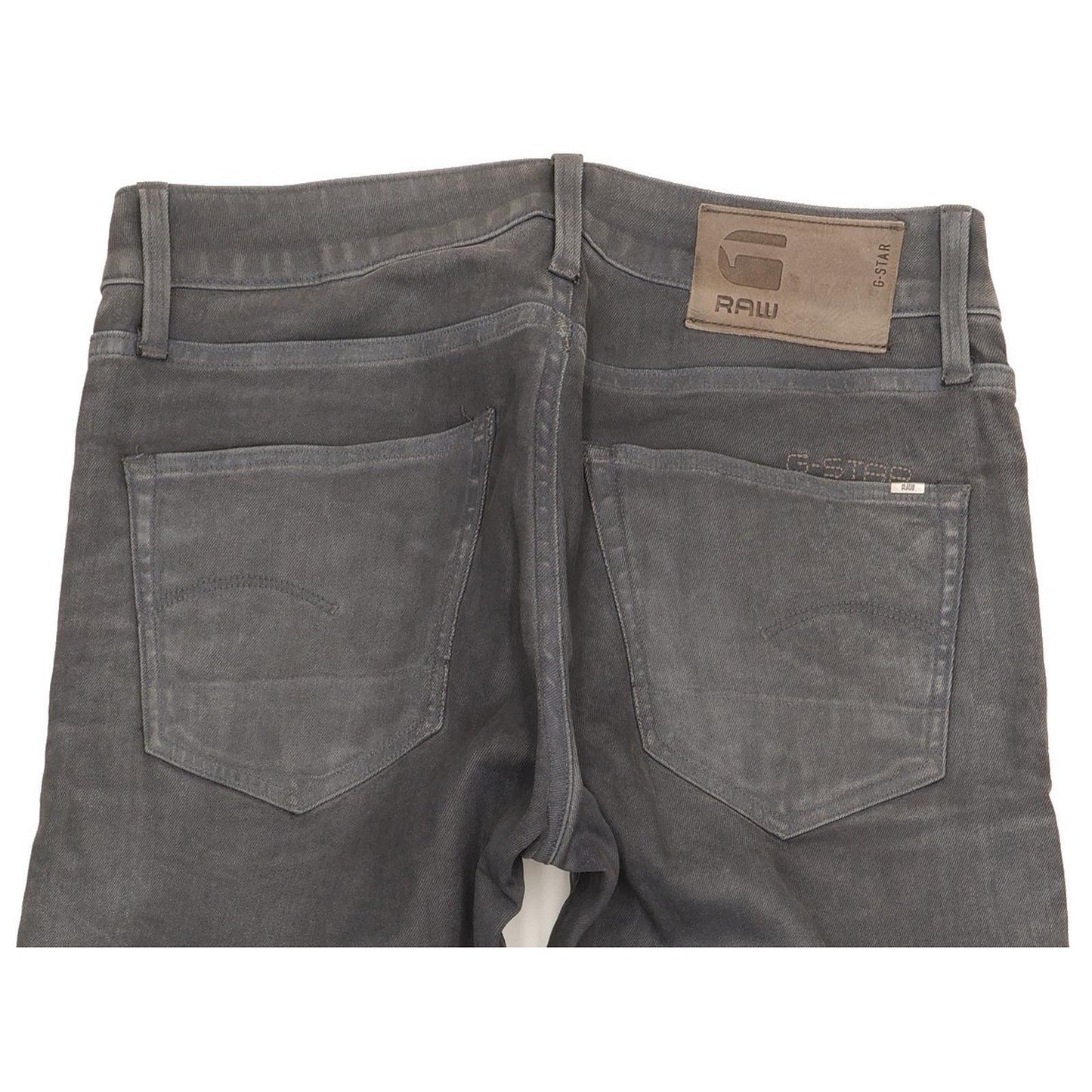 G-Star 3301 Men Grey Straight Slim Stretch Jeans W30 L33