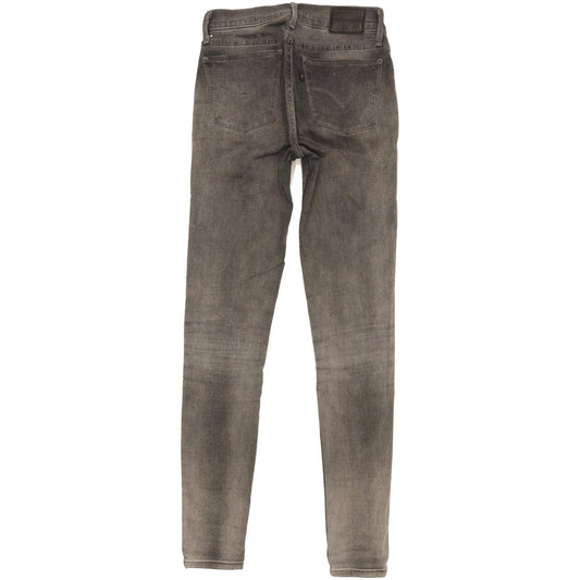 Levi's 710 Super Women Grey Skinny Slim Stretch Jeans W26 L30