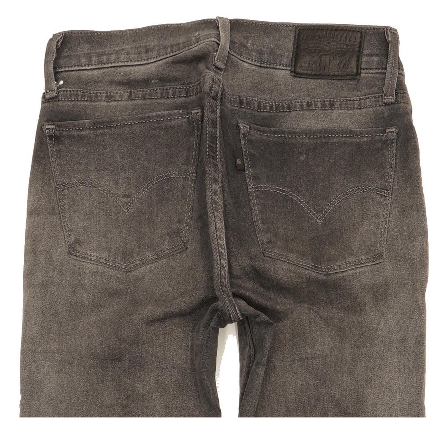 Levi's 710 Super Women Grey Skinny Slim Stretch Jeans W26 L30