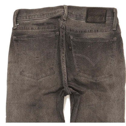 Levi's 710 Super Women Grey Skinny Slim Stretch Jeans W26 L30