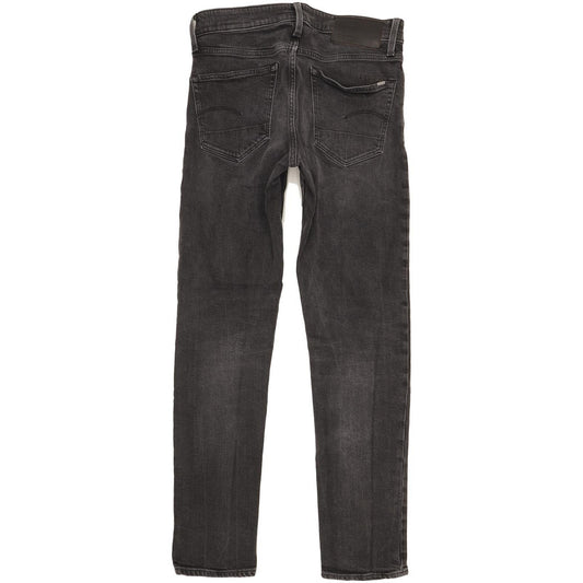 G-Star 3301 Men Black Tapered Regular Stretch Jeans W31 L32