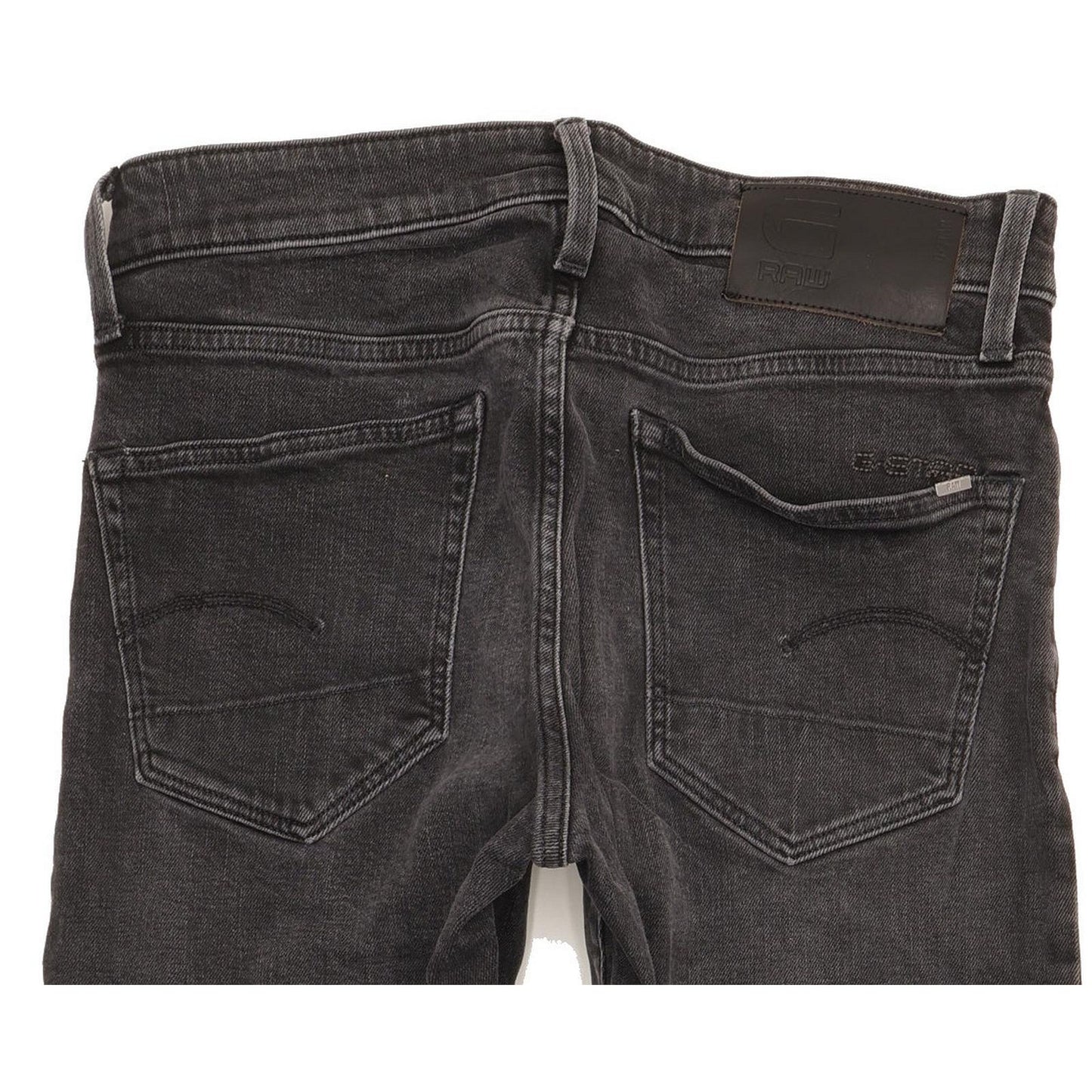 G-Star 3301 Men Black Tapered Regular Stretch Jeans W31 L32