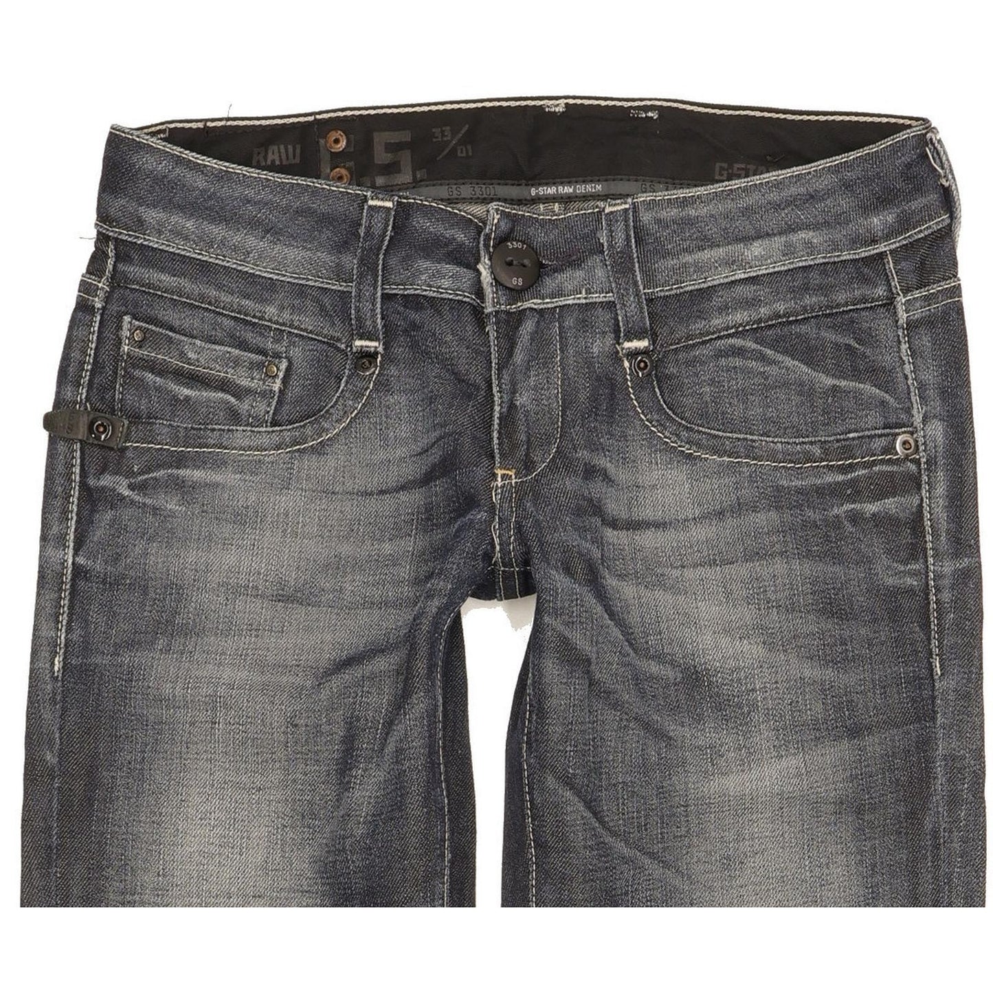 G-Star Radar Officer Women Blue Skinny Slim Jeans W27 L29