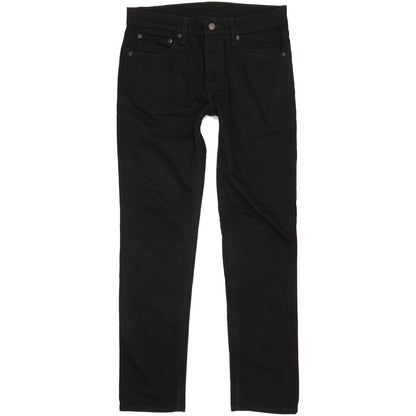 Levi's 511 Men Black Straight Slim Stretch Jeans W32 L31