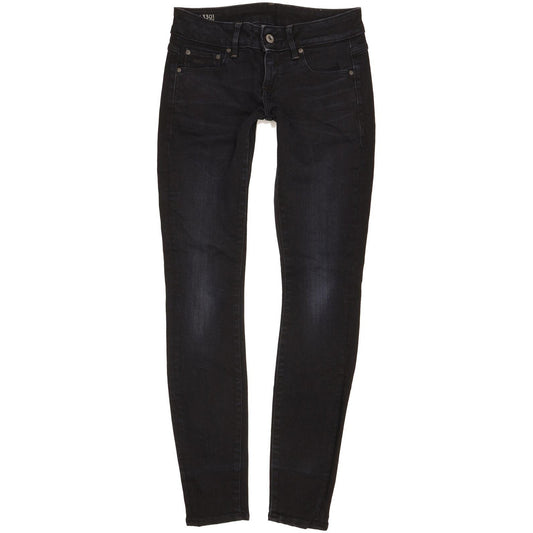 G-Star 3301 Low Women Navy Skinny Slim Stretch Jeans W25 L29