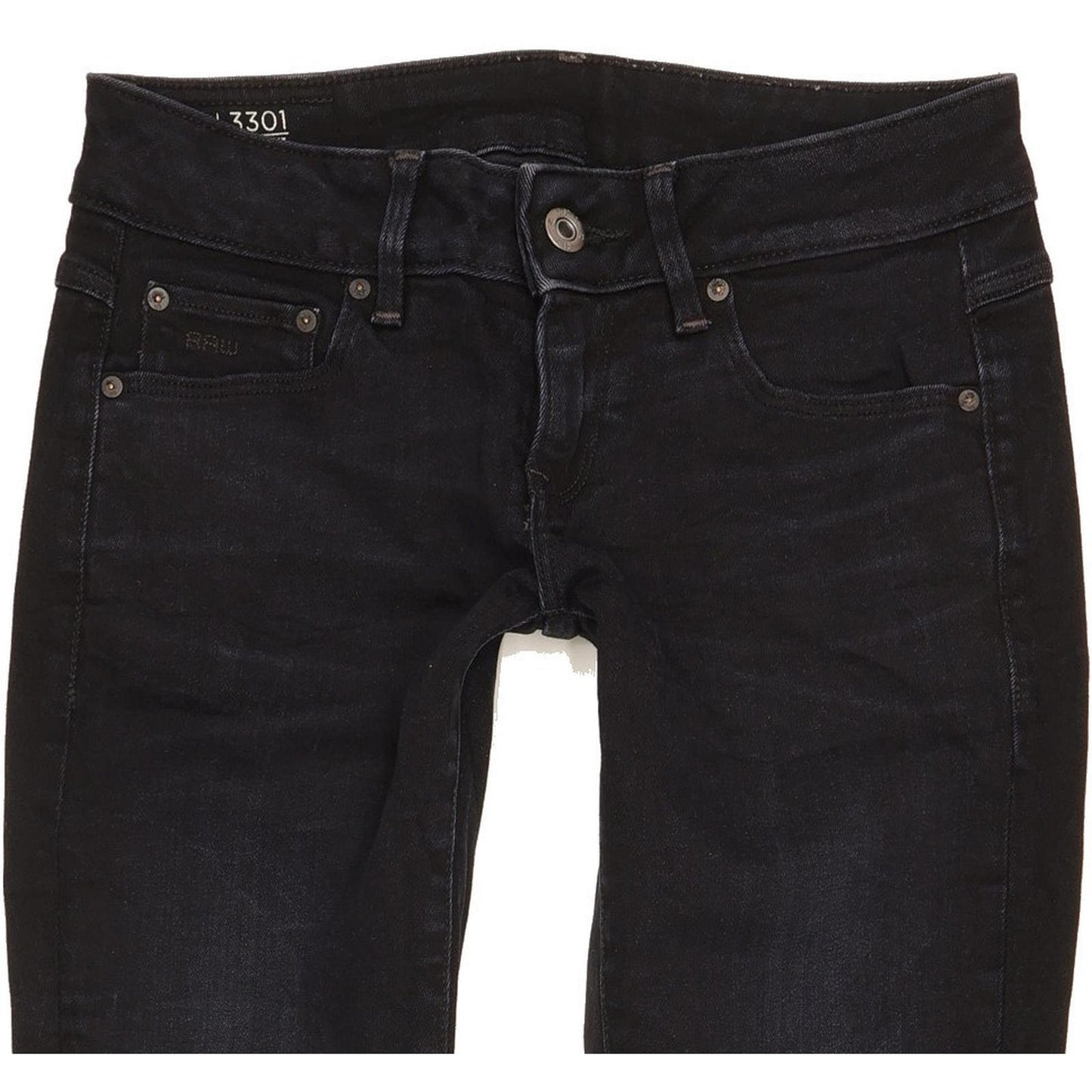 G-Star 3301 Low Women Navy Skinny Slim Stretch Jeans W25 L29