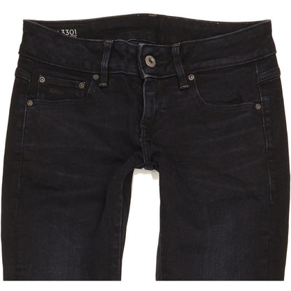 G-Star 3301 Low Women Navy Skinny Slim Stretch Jeans W25 L29