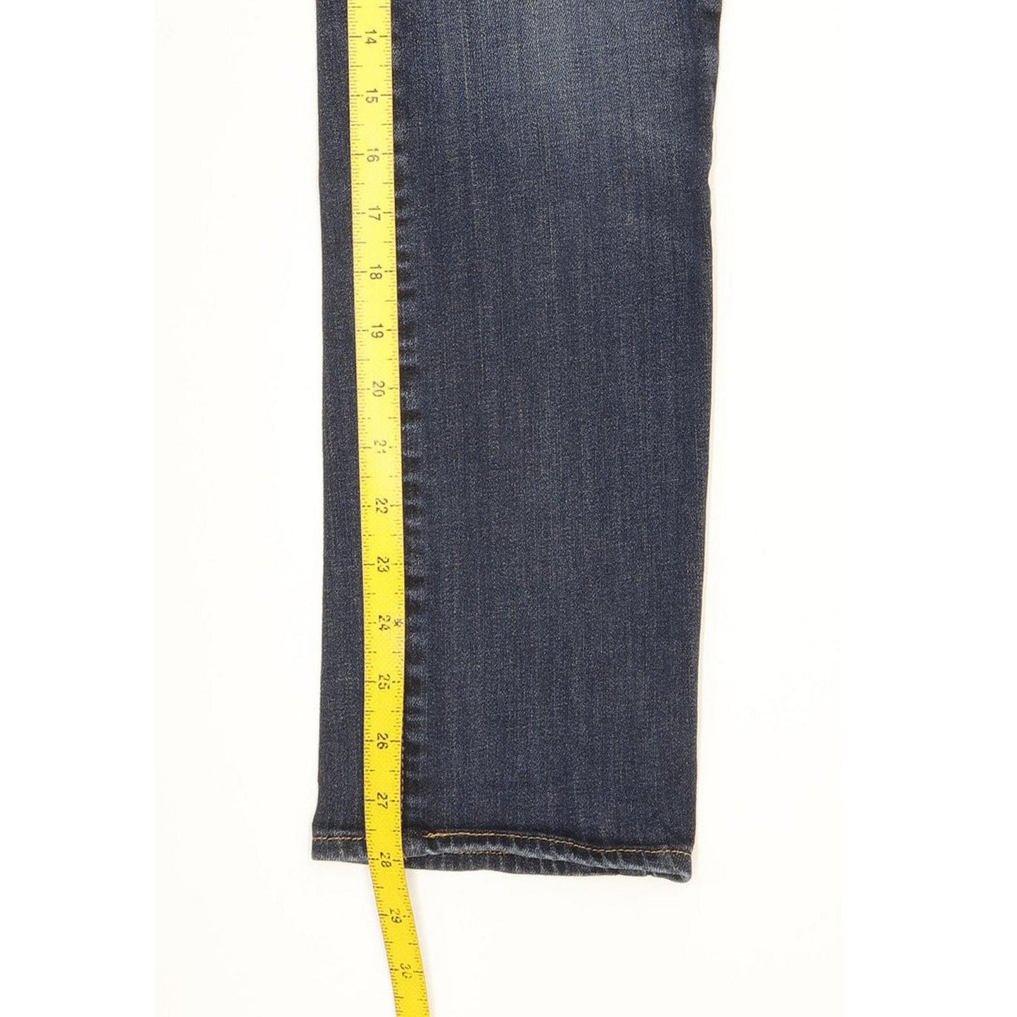 Levi's 714 Women Blue Straight Slim Stretch Jeans W25 L28