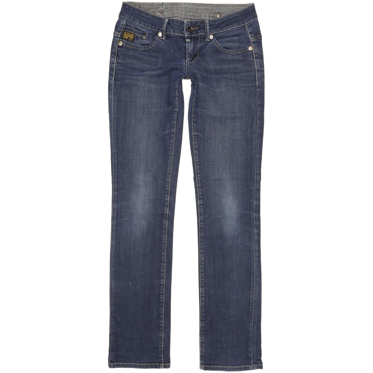 G-Star Midge Women Blue Straight Slim Stretch Jeans W28 L34