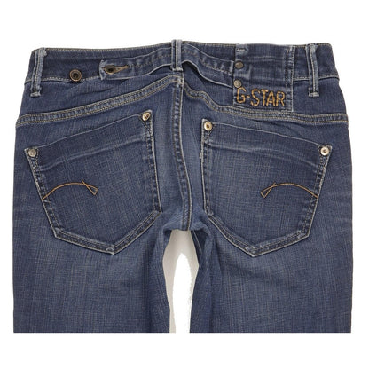 G-Star Midge Women Blue Straight Slim Stretch Jeans W28 L34