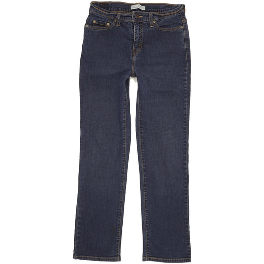 Levi's 512 Slimming Blue Straight Regular Stretch Jeans High Waisted W30 L29
