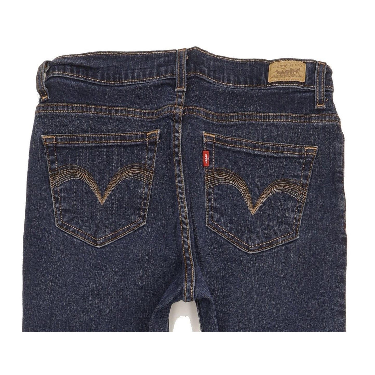 Levi's 512 Slimming Blue Straight Regular Stretch Jeans High Waisted W30 L29