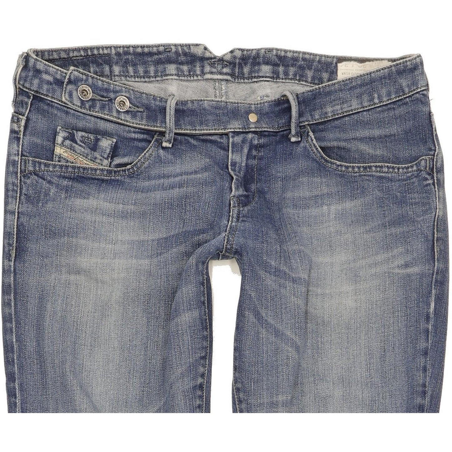 Diesel Cherick 008L6 Women Blue Tapered Slim Stretch Jeans W29 L34