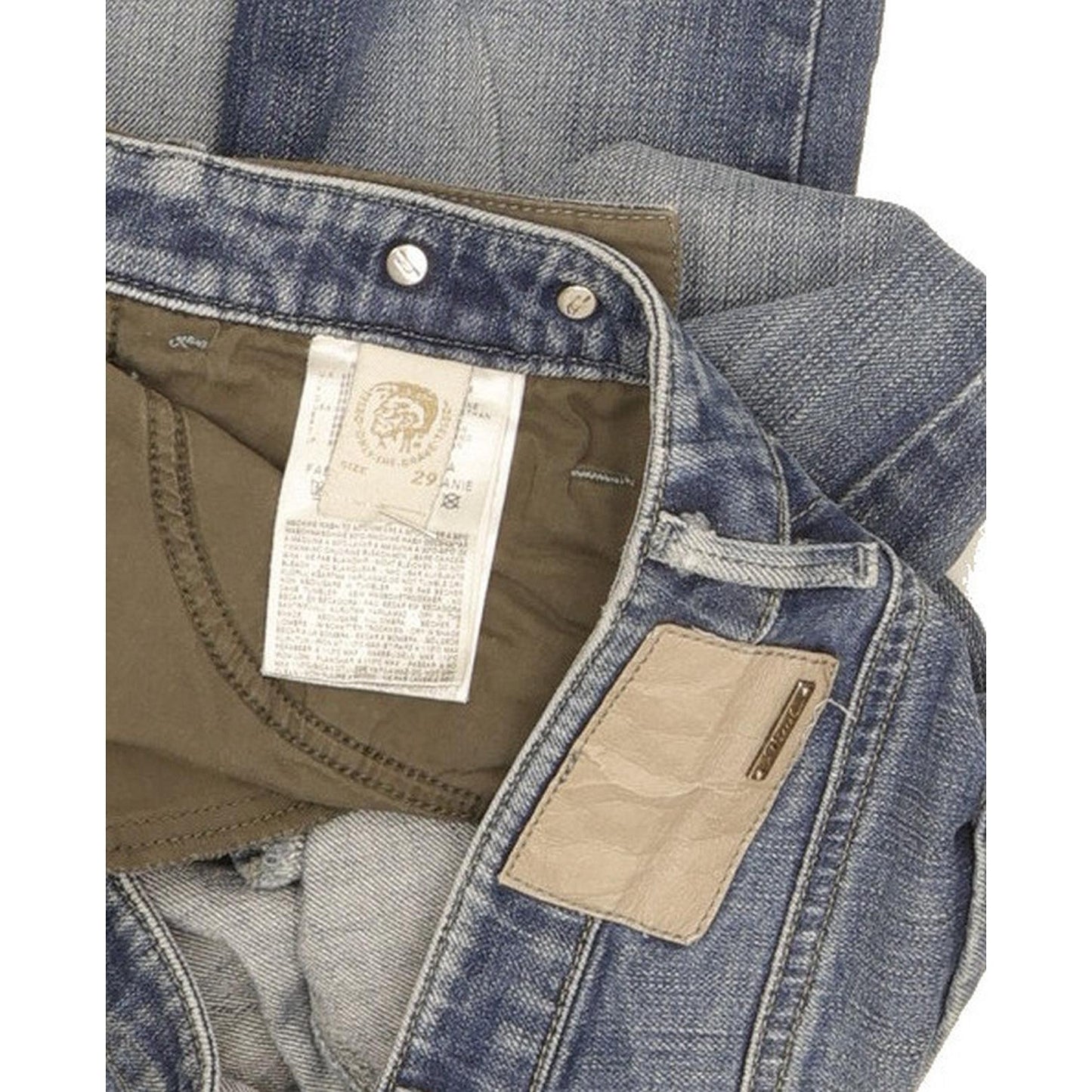 Diesel Cherick 008L6 Women Blue Tapered Slim Stretch Jeans W29 L34