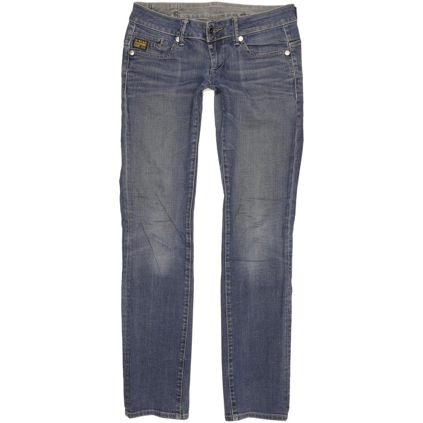 G-Star Midge Women Blue Straight Slim Stretch Jeans W29 L33