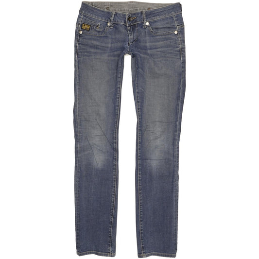 G-Star Midge Women Blue Straight Slim Stretch Jeans W29 L33