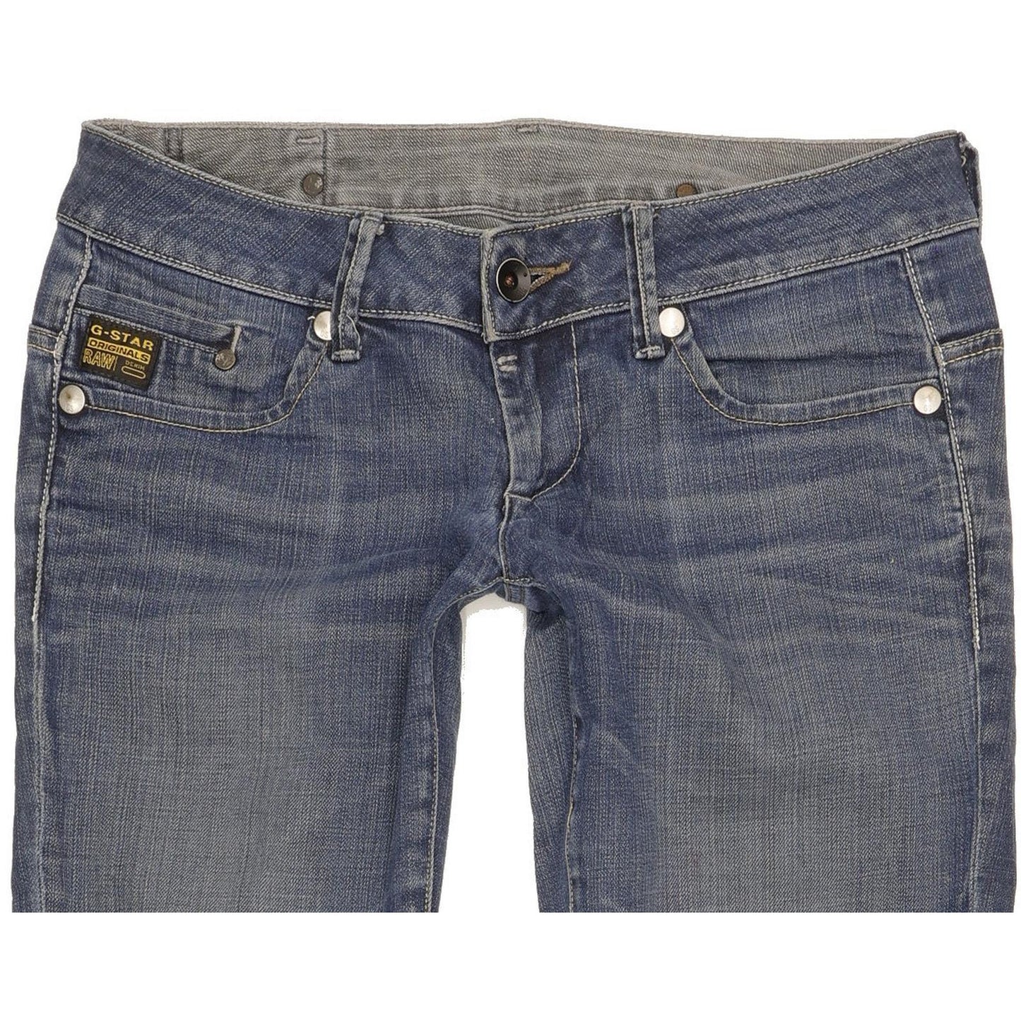 G-Star Midge Women Blue Straight Slim Stretch Jeans W29 L33