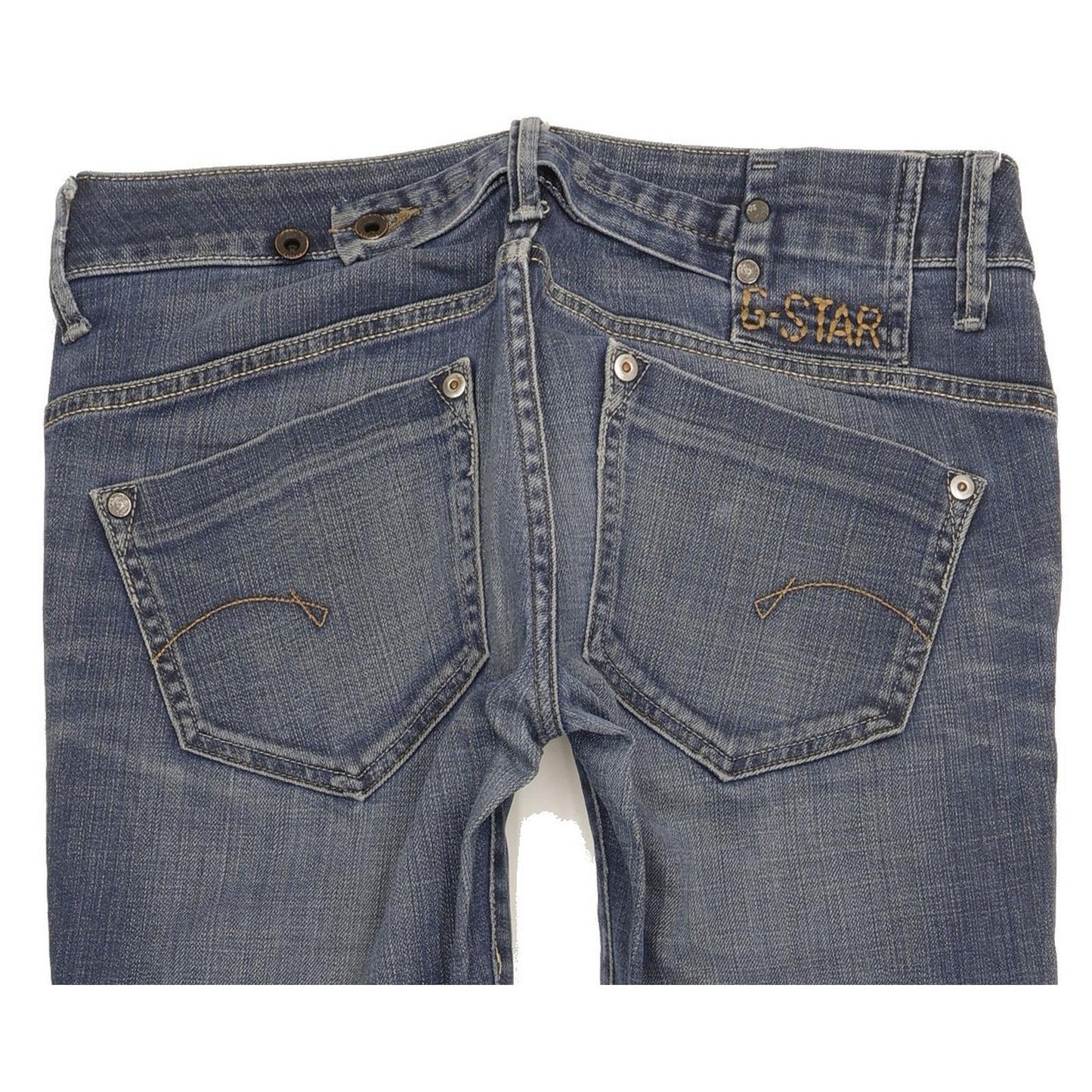 G-Star Midge Women Blue Straight Slim Stretch Jeans W29 L33