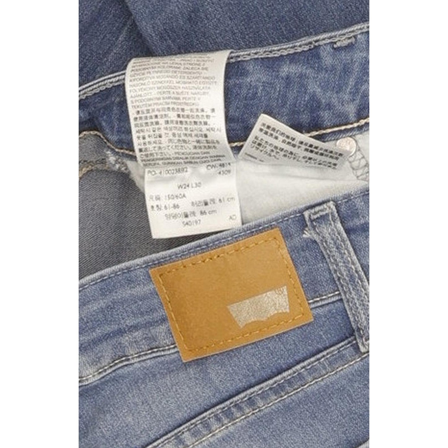 Levi's Women Blue Skinny Slim Stretch Jeans W24 L30