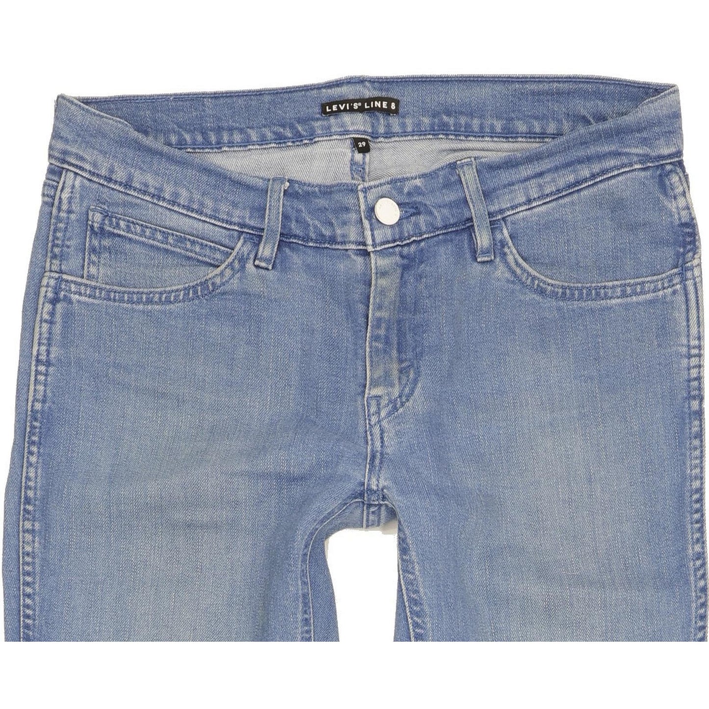Levi's Line 8 Women Blue Skinny Slim Stretch Jeans W29 L30