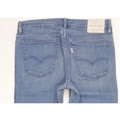 Levi's Line 8 Women Blue Skinny Slim Stretch Jeans W29 L30