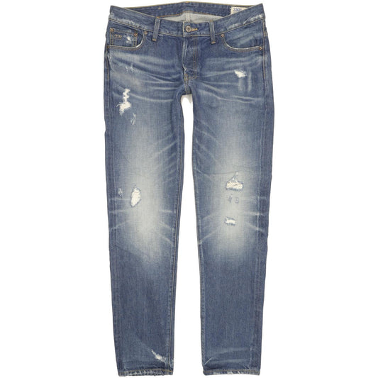 G-Star 3301 Low Men Blue Tapered Slim Jeans W34 L34