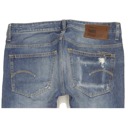 G-Star 3301 Low Men Blue Tapered Slim Jeans W34 L34