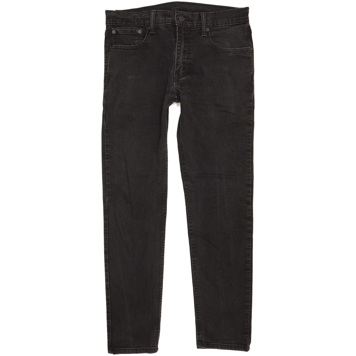 Levi's 512 Men Black Tapered Slim Stretch Jeans W32 L30