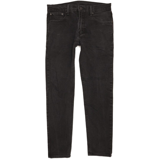 Levi's 512 Men Black Tapered Slim Stretch Jeans W32 L30