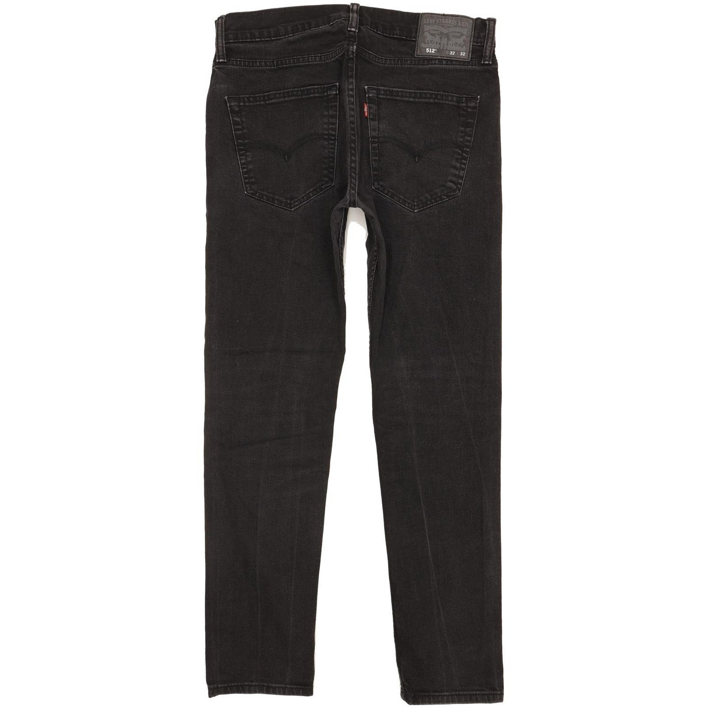 Levi's 512 Men Black Tapered Slim Stretch Jeans W32 L30
