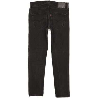 Levi's 512 Men Black Tapered Slim Stretch Jeans W32 L30