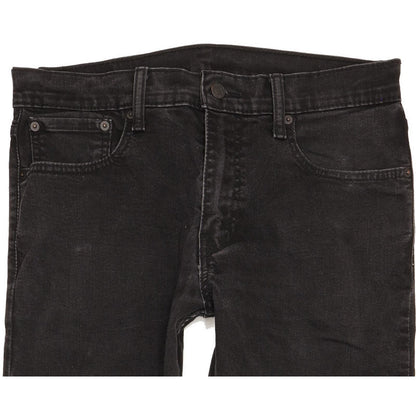 Levi's 512 Men Black Tapered Slim Stretch Jeans W32 L30